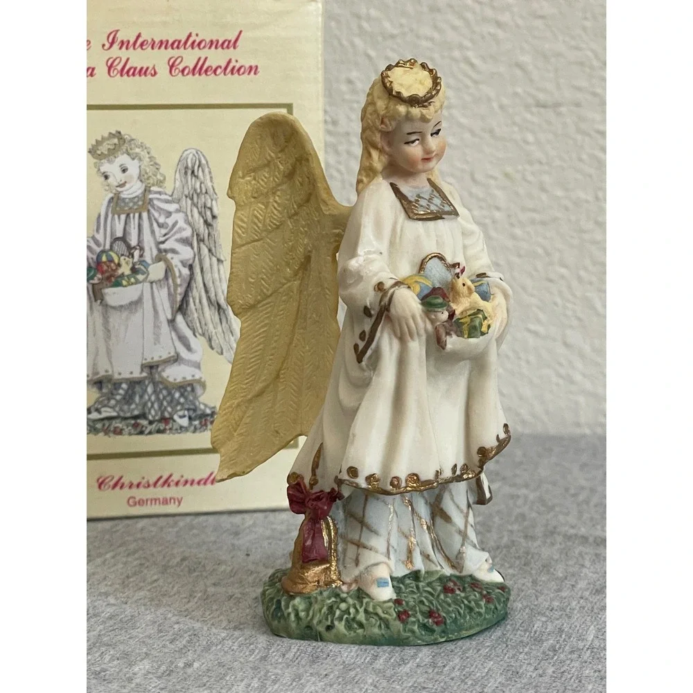 International Santa Claus Collection Christkindl Germany Angel SC08 White Gold